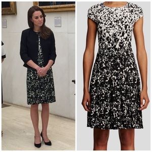 Tory Burch Sophia A-Line Floral Print Dress M